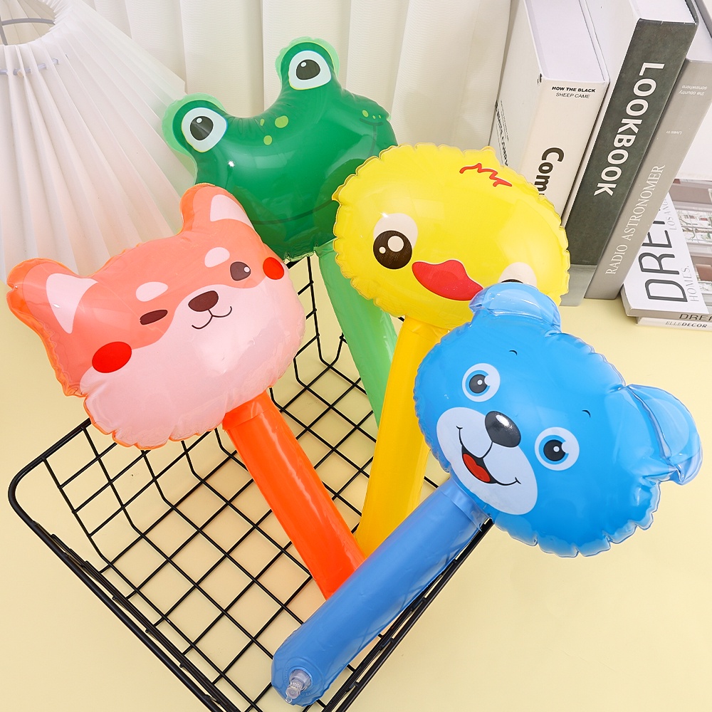 Gậy Bơm Hơi Cầm Tay Hình Đầu Động Vật Hoạt Hình Cho Trẻ Em