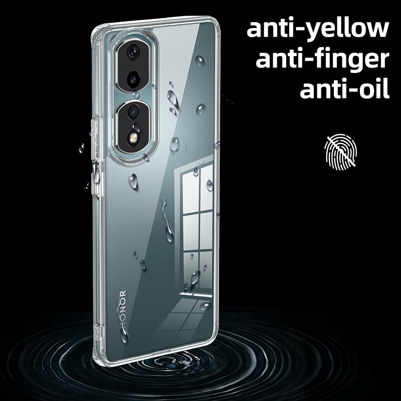 Ốp Điện Thoại Silicon Mỏng Trong Suốt Sang Trọng Chống Sốc Cho Honor 90Pro 90 Magic5 Ultimate Magic5 Pro 80SE 80Pro 80