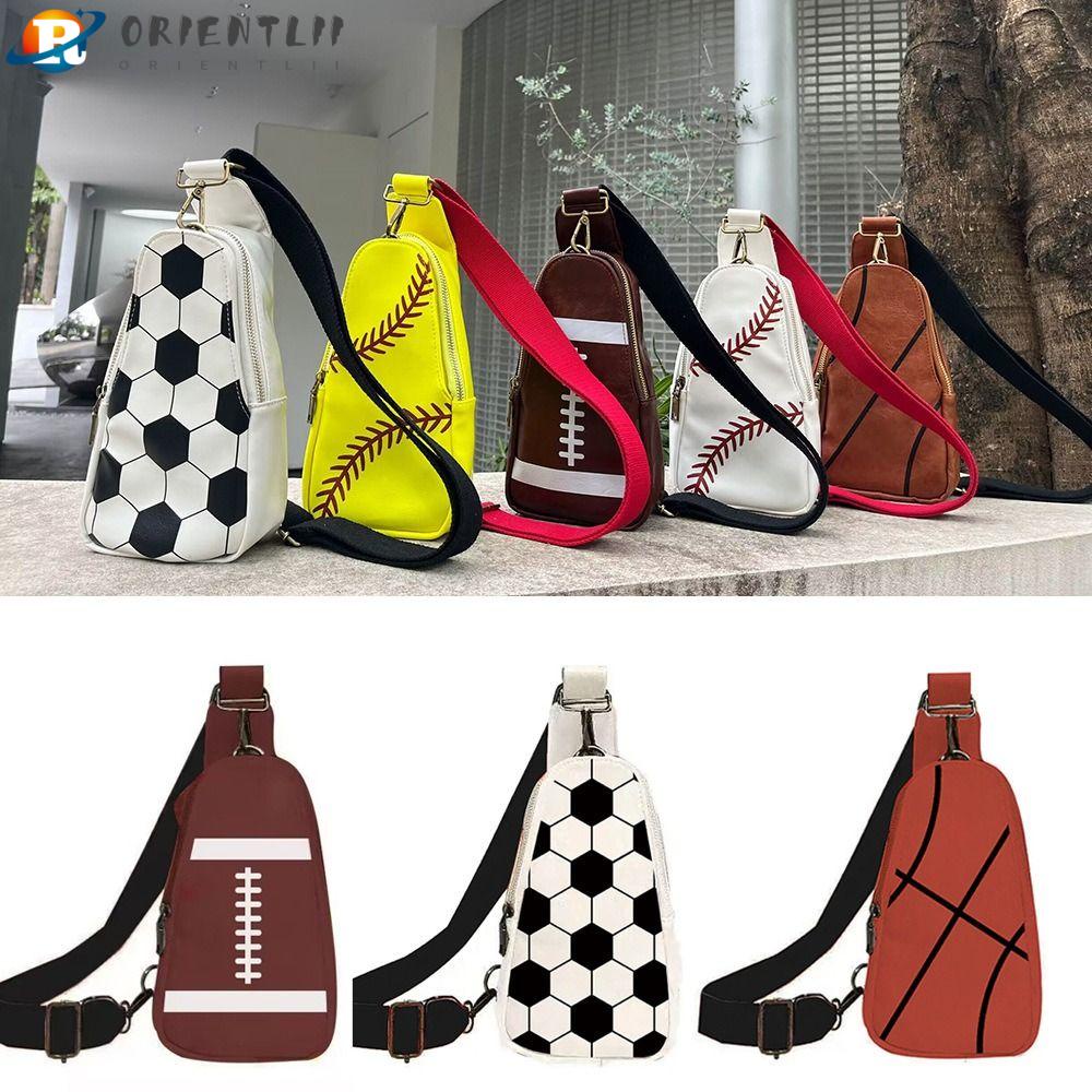 Túi Da Pu Đeo Chéo In Họa Tiết Bóng Chày Thời Trang Orentlii