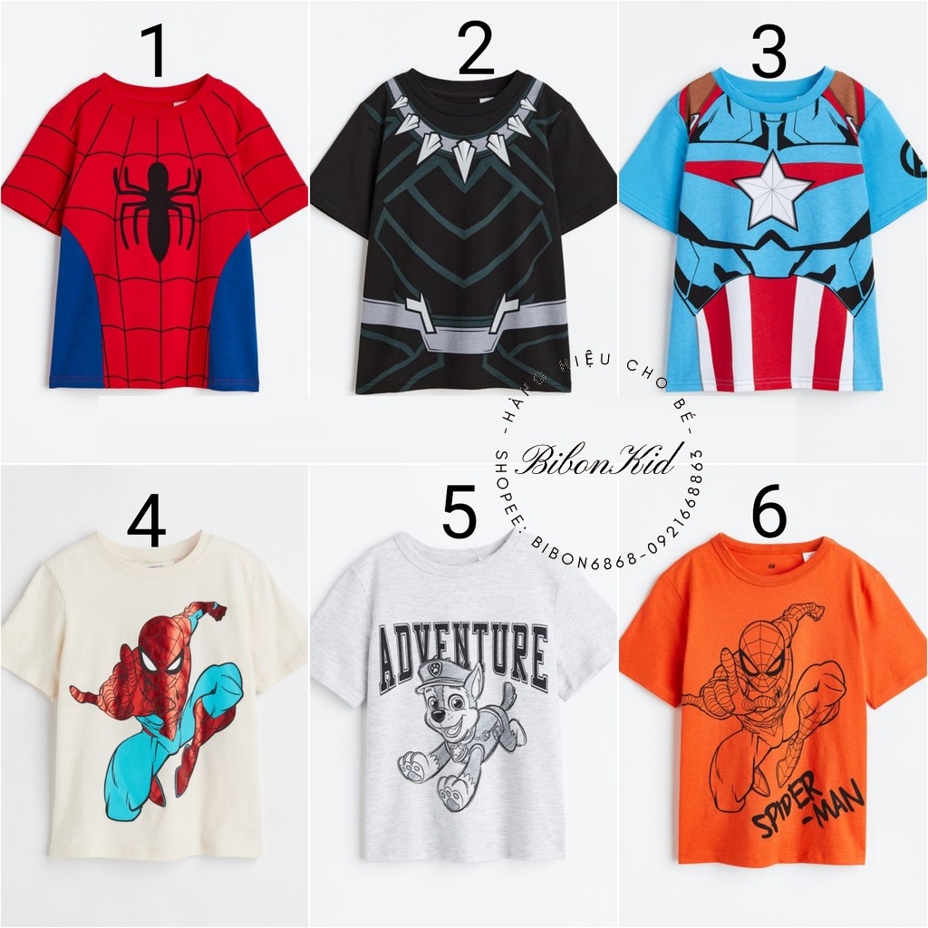 Áo thun MAR.VE.L HM US/JAPAN 1.5-2y, 2-4y, 4-6y, 6-8y, 8-10y