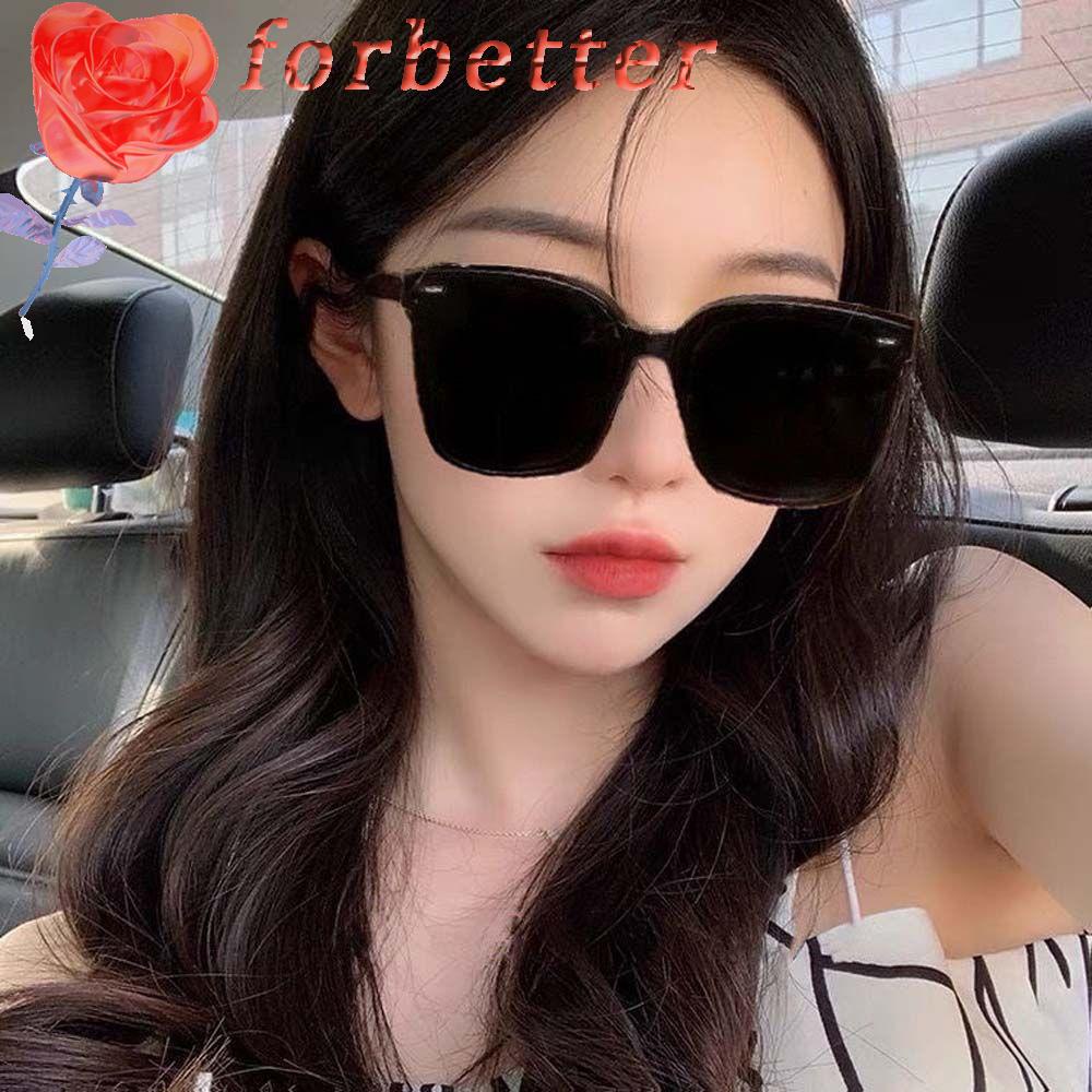 Kính Mát Gọng Vuông Lớn Chống Tia UV400 Thời Trang Cho Nữ