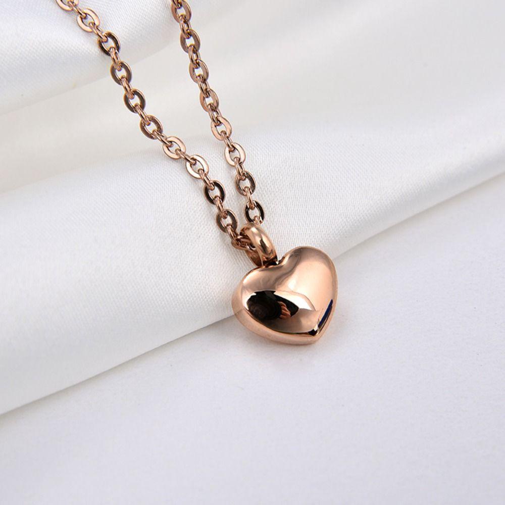 Vòng cổ Mặt Hình Trái Tim Bằng Thép Không Gỉ 316 Thời Trang Dành Cho Nữ
