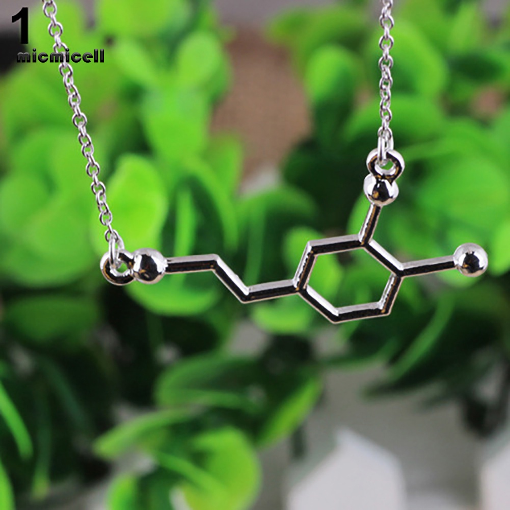 Vòng cổ Mặt Tròn Phân Tử Hóa Học DNA Serotonin Dopamine Acetylcholine