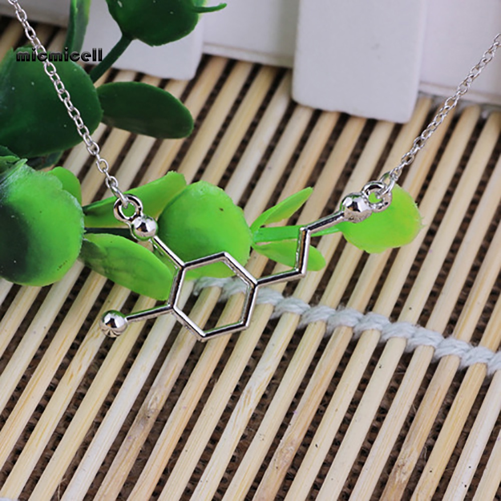 Vòng cổ Mặt Tròn Phân Tử Hóa Học DNA Serotonin Dopamine Acetylcholine