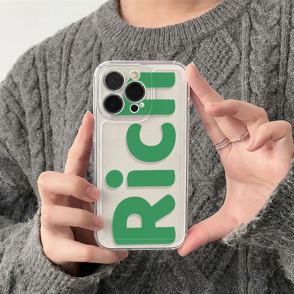 ✅Ốp Điện Thoại Mềm Chống Sốc In Chữ Tiếng Anh 6In FLCB Đơn Giản Cho Iphone 14pro 1213 11plus 78max