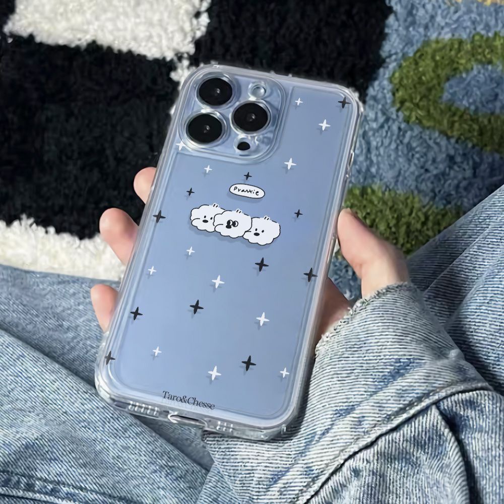 ✅Ốp Điện Thoại Mềm Chống Sốc Hình Ba Chú Chó Cho iPhone12 14promax plus11 13786In Apple 53XL