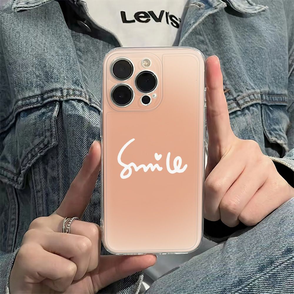 ✅Ốp Điện Thoại Mềm Chống Sốc Màu Hồng Cho Iphone 126In 14Pro max 13 11 78 E1V9