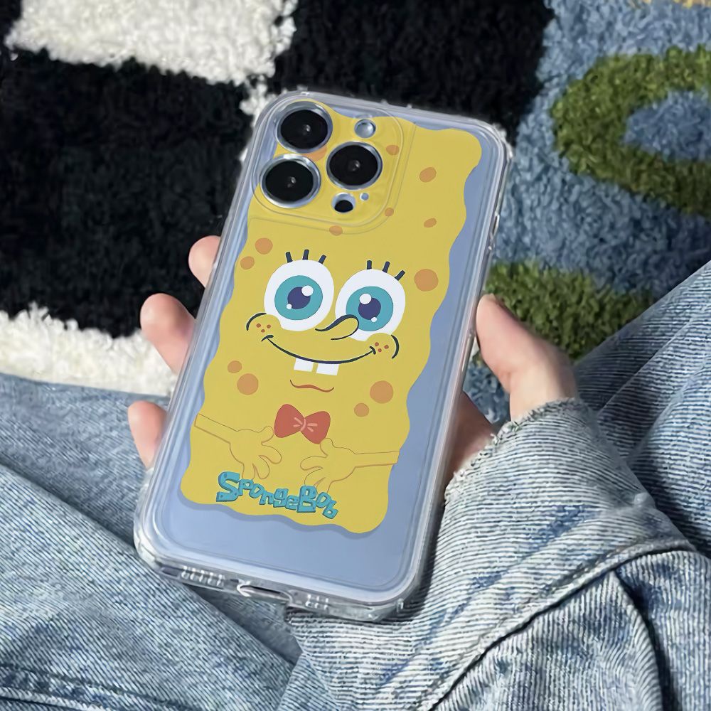 ✅Ốp Điện Thoại Dẻo Họa Tiết Hoạt Hình Spongebob Chống Sốc Cho iPhone12 Apple 6Inmax14Pro 78 Phong Cách 1311 CLNQ