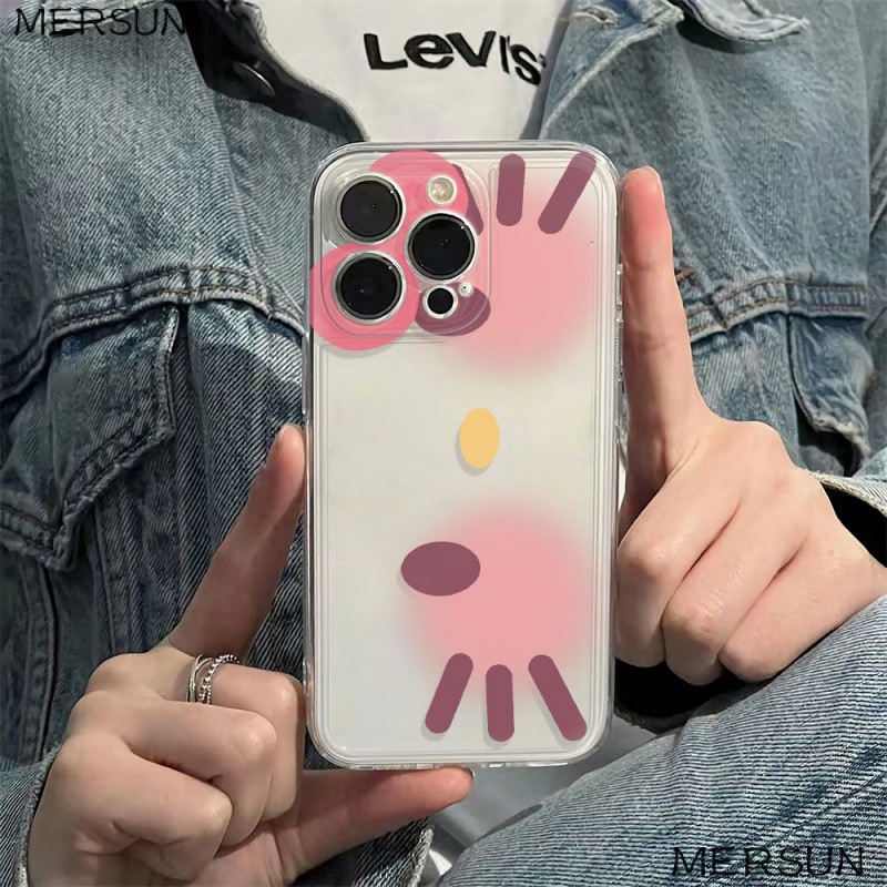 ✅Ốp Điện Thoại Mềm Chống Sốc In Hình Mèo TOTP Đơn Giản Cho iPhone12 136In 14pro 78plus 11