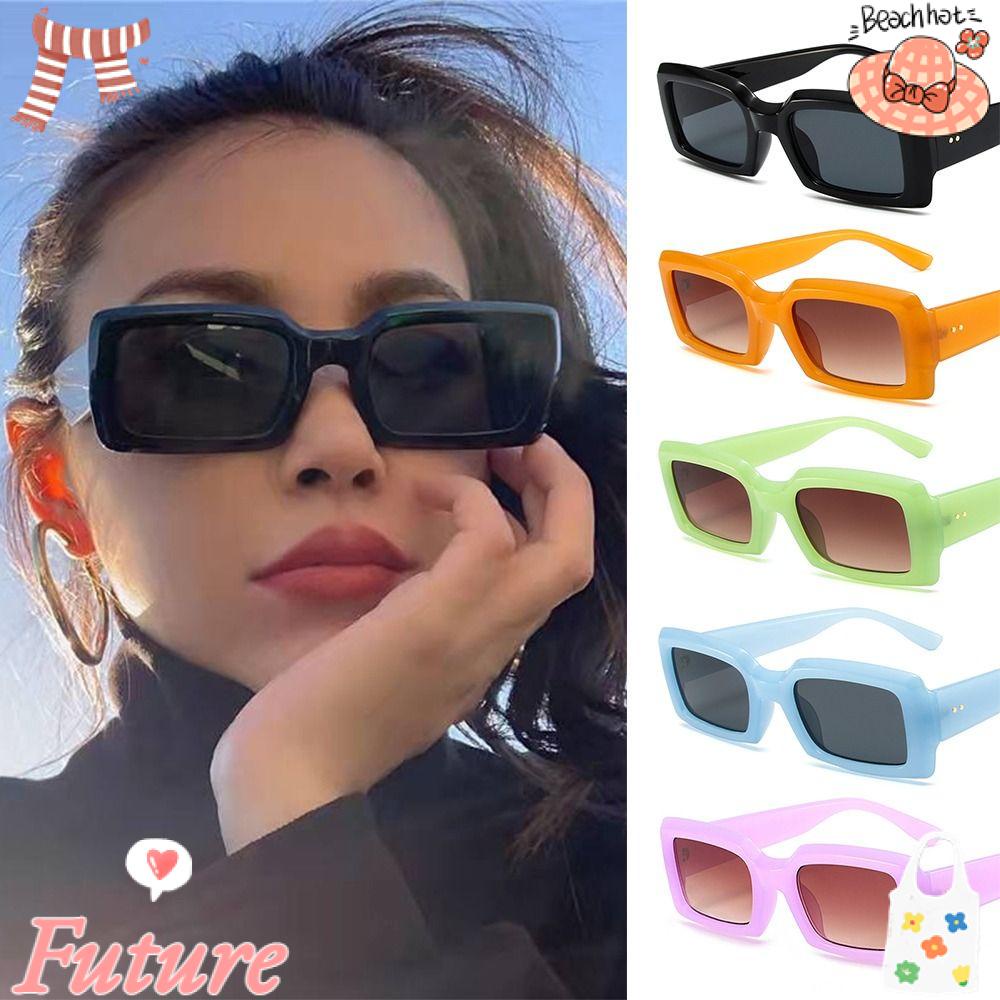 Kính Mát Hình Chữ Nhật Chống Tia UV400 Hợp Thời Trang