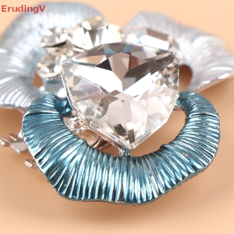 [ErudingV] Kẹp Khóa Giày Cao Gót Đính Đá Hoa Trang Trí Thanh Lịch Dành Cho Nữ [Mới]