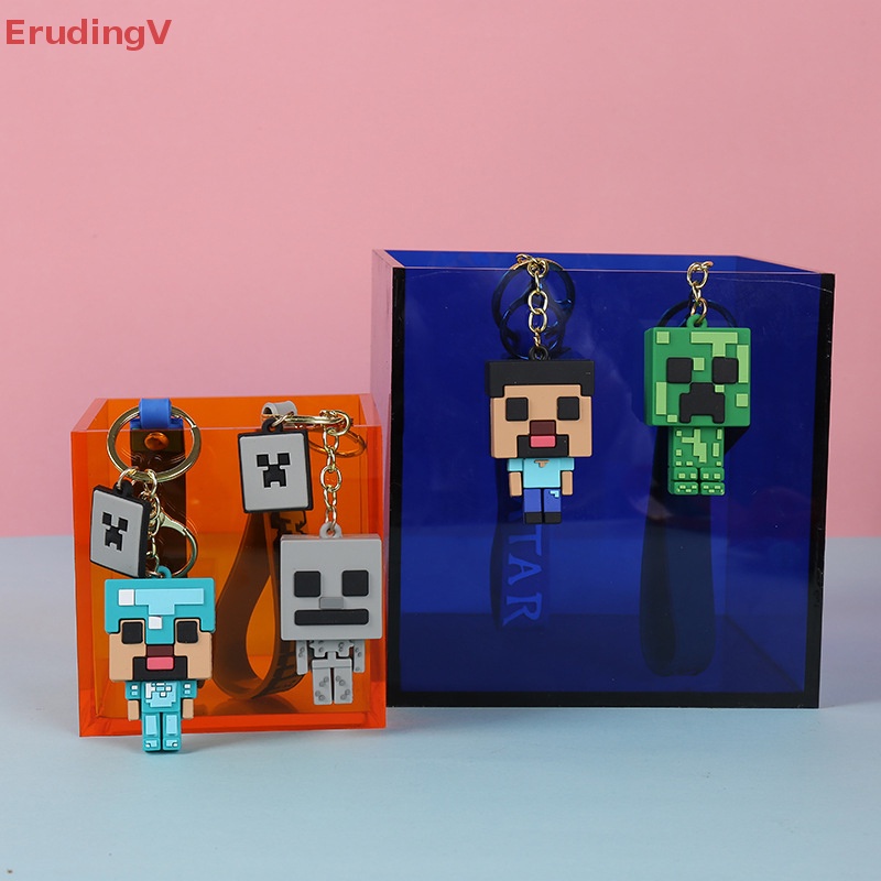 [ErudingV] Móc Khóa Khối Xây Dựng 3D Bằng Silicone Cho Nam [Mới]