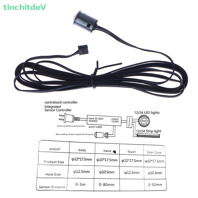 Đèn Cảm Ứng Chuyển Động 12V 24V IR Chuyên Dụng Cho Tủ Quần Áo