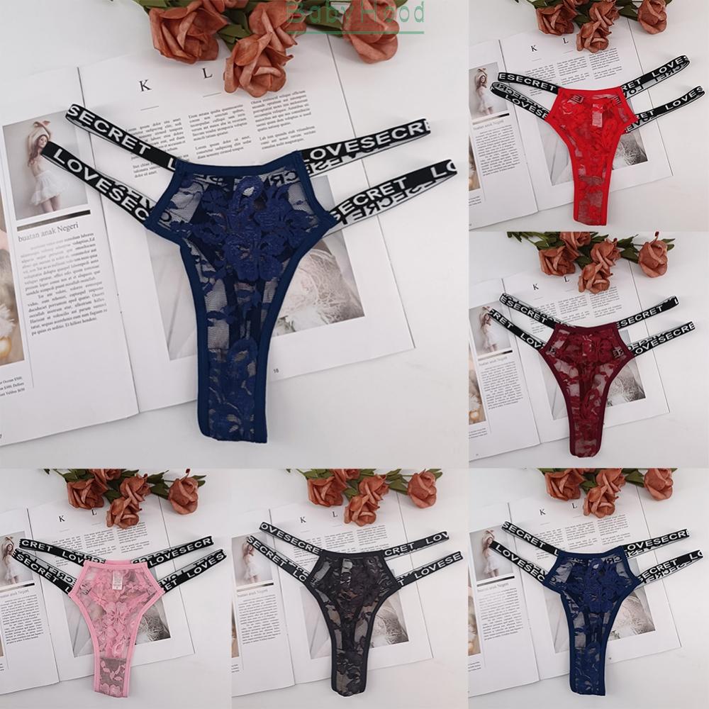 Women's Stylish and Comfortable Lace Thong G String T Back Panties Lingerie Underwear#BBHOOD