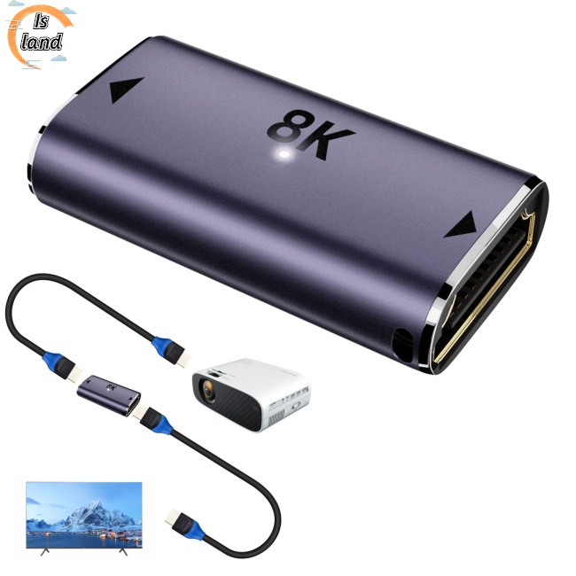 Đầu Nối Chuyển Đổi Hdmi 8k 60hz / 4k 120hz Sang Ổ Cắm 8k Hd Chuyên Dụng Cho Máy Chiếu