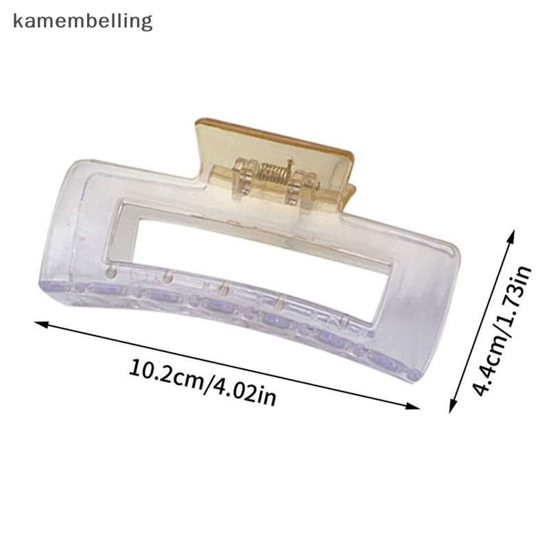 Kẹp Tóc Càng Cua Bằng Nhựa Trong Suốt Màu Gradient Kiểu Hàn Quốc Thanh Lịch