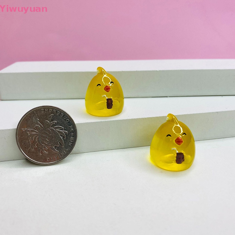 Bộ 5 Đồ Chơi Gà Con Phát Sáng Trang Trí Xe Hơi Mới