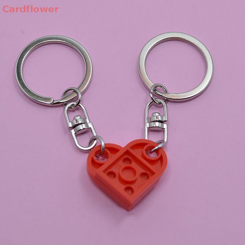 1 / 2 Cặp Móc Khóa Hình Trái Tim Ngôi Sao Năm Cánh Thời Trang Dành Cho Nam Và Nữ