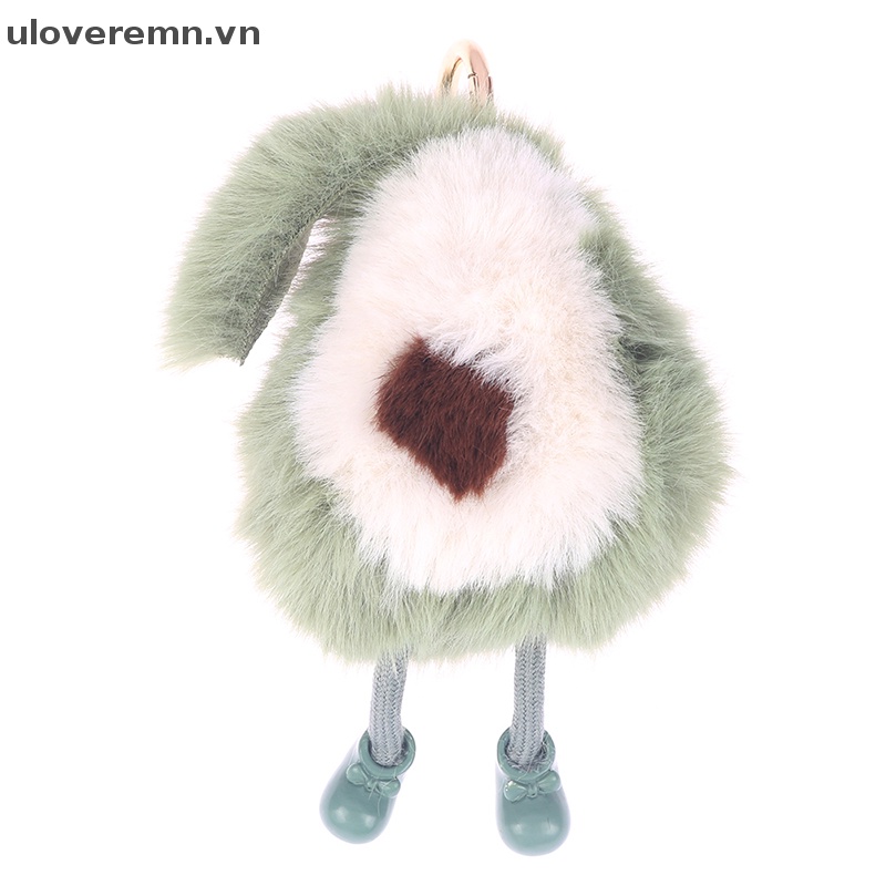 Uloveremn Móc Khóa Lông Chồn Hình Quả Bơ Lông Xù Đáng Yêu Dành Cho Nữ