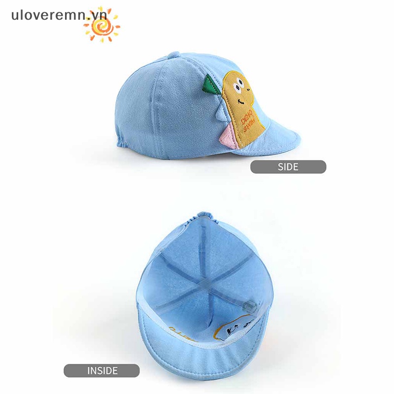 Mũ Lưỡi Trai Hình Khủng Long Chất Liệu Cotton Mềm Mại Cho Bé