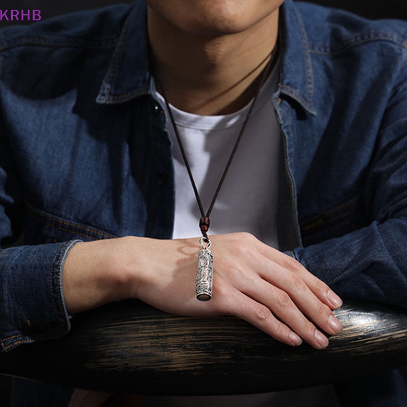 Vòng cổ Mặt Hình Trụ Hình Phật Độc Đáo Mới