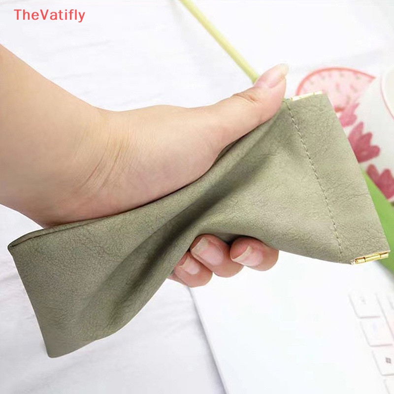 Túi Da PU Mềm Đựng Mắt Kính / Dây Cáp Tai Nghe Chống Thấm Nước Tiện Dụng