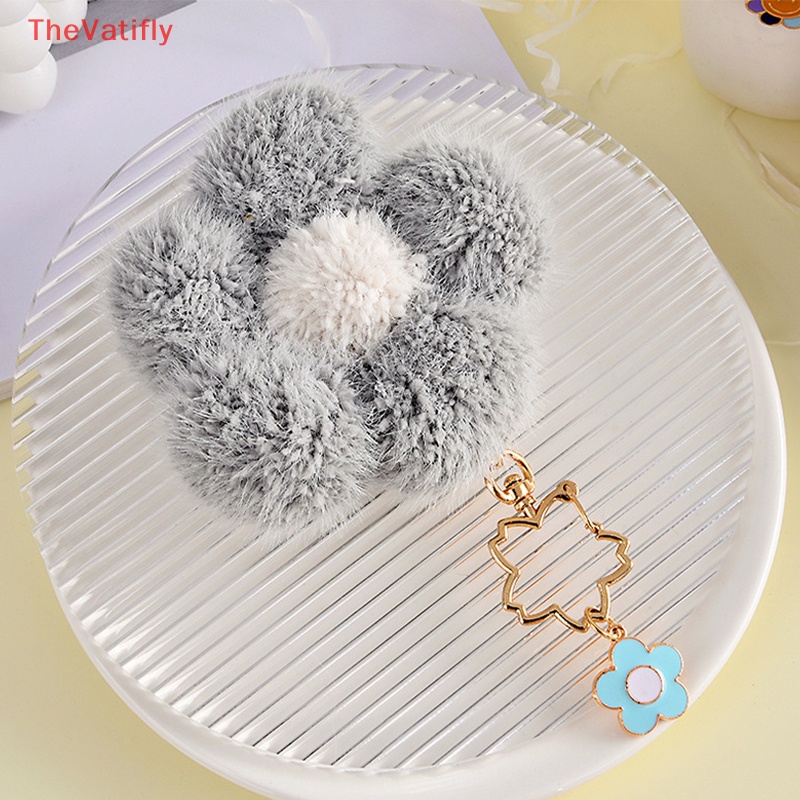 [Thevalifly] Móc Chìa Khóa Hình Hoa Hướng Dương Nhồi Bông Phong Cách Hàn Quốc Dễ Thương Dành Cho Bạn Nữ