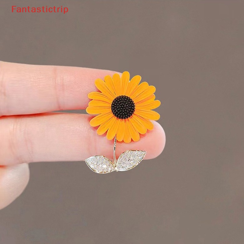 Ghim Cài Áo Hình Hoa Hướng Dương Sáng Tạo Thời Trang Cho Nữ Mới