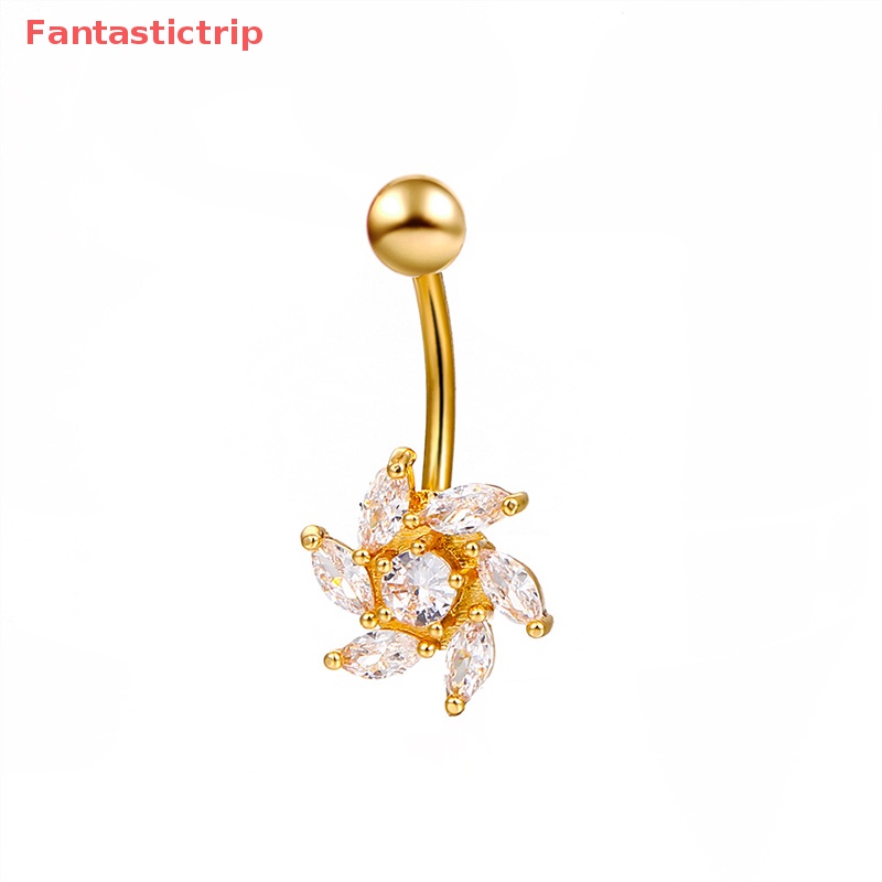 [Fantastictrip] Khuyên Rốn Hình Hoa Thời Trang Chất Lượng Cao Mới