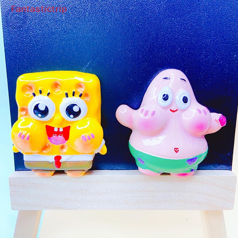 [Fantastictrip] Phụ Kiện Nam Châm Trang Trí Tủ Lạnh Hình Nhân Vật Hoạt Hình Mini Bằng Nhựa Resin