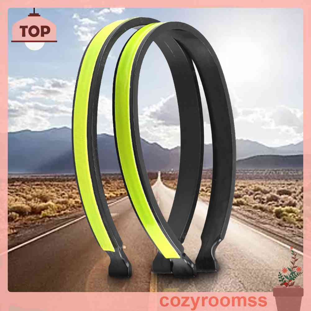 2 Dây Đai Phản Quang Đeo Mắt Cá Chân Có Thể Điều Chỉnh Cho Đạp Xe Ban Đêm