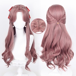 Bộ Tóc Giả Dài Màu Nâu Bằng Sợi Tổng Hợp Chịu Nhiệt Dành Cho Nữ Cosplay Game Misscoo