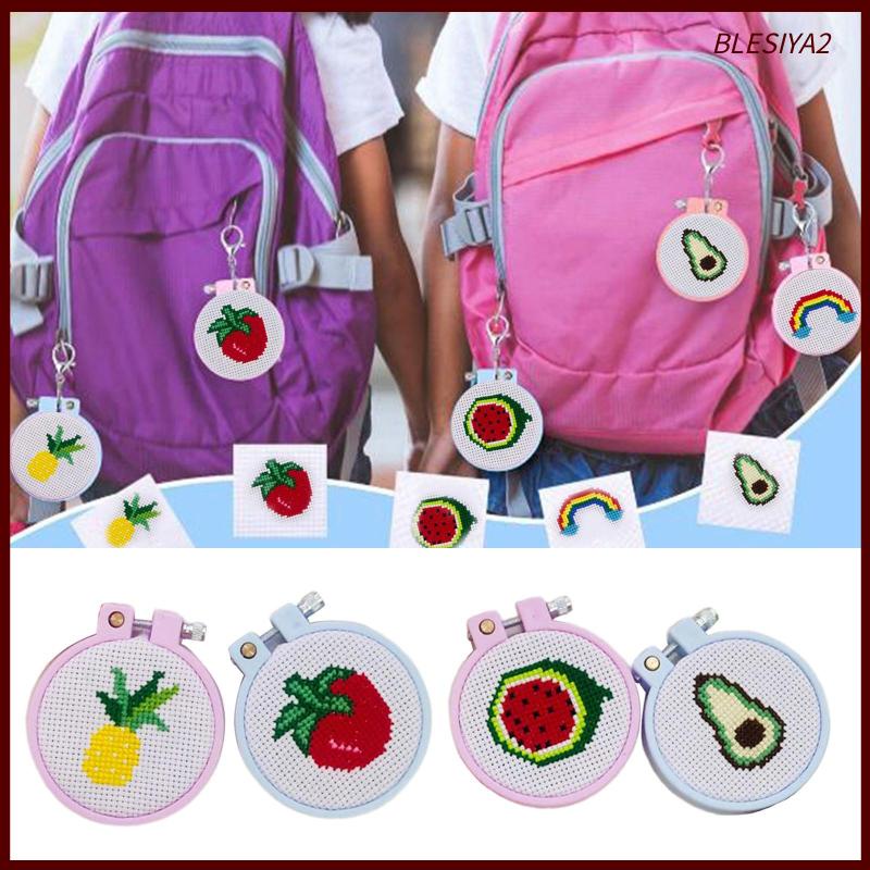 Bộ 4 Tranh Thêu Chữ Thập Hình Trái Cây Cho Người Mới Bắt Đầu