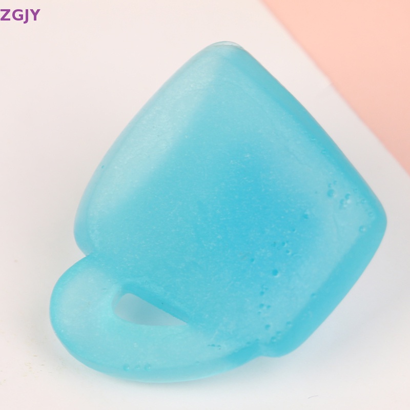 Set 5 Phụ Kiện Trang Trí Điện Thoại Hình Cốc Nước Dạ Quang Dễ Thương DIY Mới