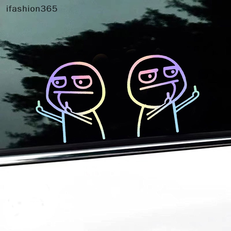 Sticker Dán Trang Trí Xe Hơi Họa Tiết Hoạt Hình Vui Nhộn Ifashion ifashion365