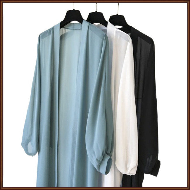 Áo Khoác Cardigan Mỏng Dáng Rộng Dài Vừa Thời Trang Mùa Hè Cho Nữ