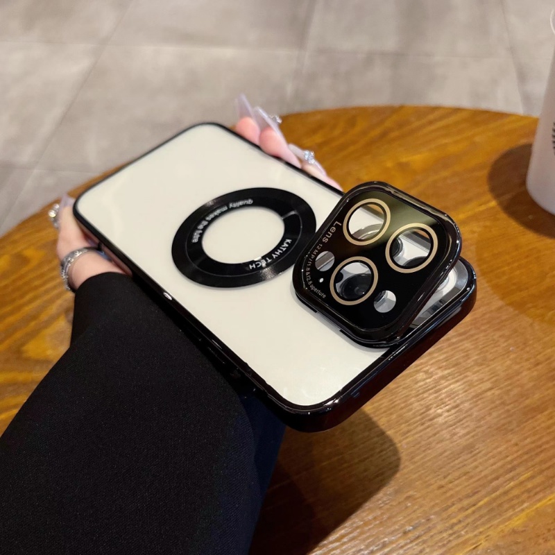 Ốp Điện Thoại iPhone 14 13 12 Pro max 14 plus Magnetic case ốp lưng điện thoại iphone 12 13 14 promax TPU Dẻo Tráng Gương Trong Suốt Kèm Giá Đỡ Nhẫn Từ Tính Sang Trọng Cho ốp lưng iP 12 13 14 Pro max
