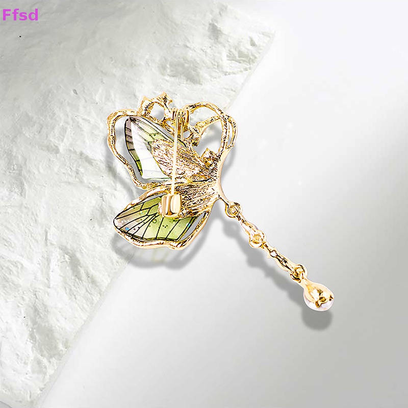 {Ffsd} Trâm Cài Áo Tua Rua Hình Bướm Trong Suốt Đính Đá Nhẹ Nhàng Dễ Phối Đồ Cho Quần Áo Corsage * Hàng Bán Chạy