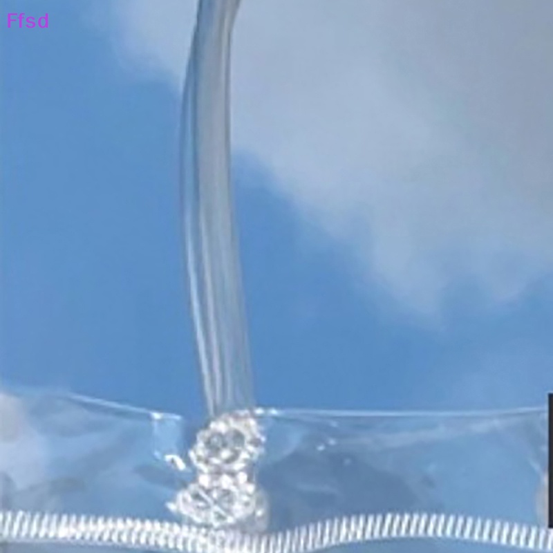 Túi Tote Bằng PVC Trong Suốt Họa Tiết Hoa Dùng Đựng Hoa DIY