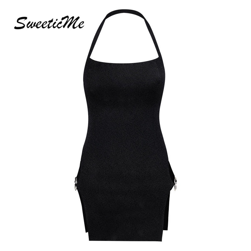 Đầm Ngắn Hai Dây Dáng Ôm Màu Trơn Thời Trang Mới 2023 Dành Cho Bạn Nữ