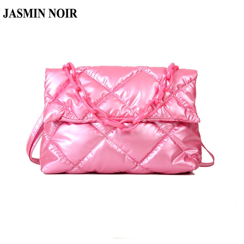 Túi Đeo JASMIN NOIR Chéo Vai Có Đệm Lót Chần Bông Nhỏ Giản Dị Dành Cho Bạn Nữ