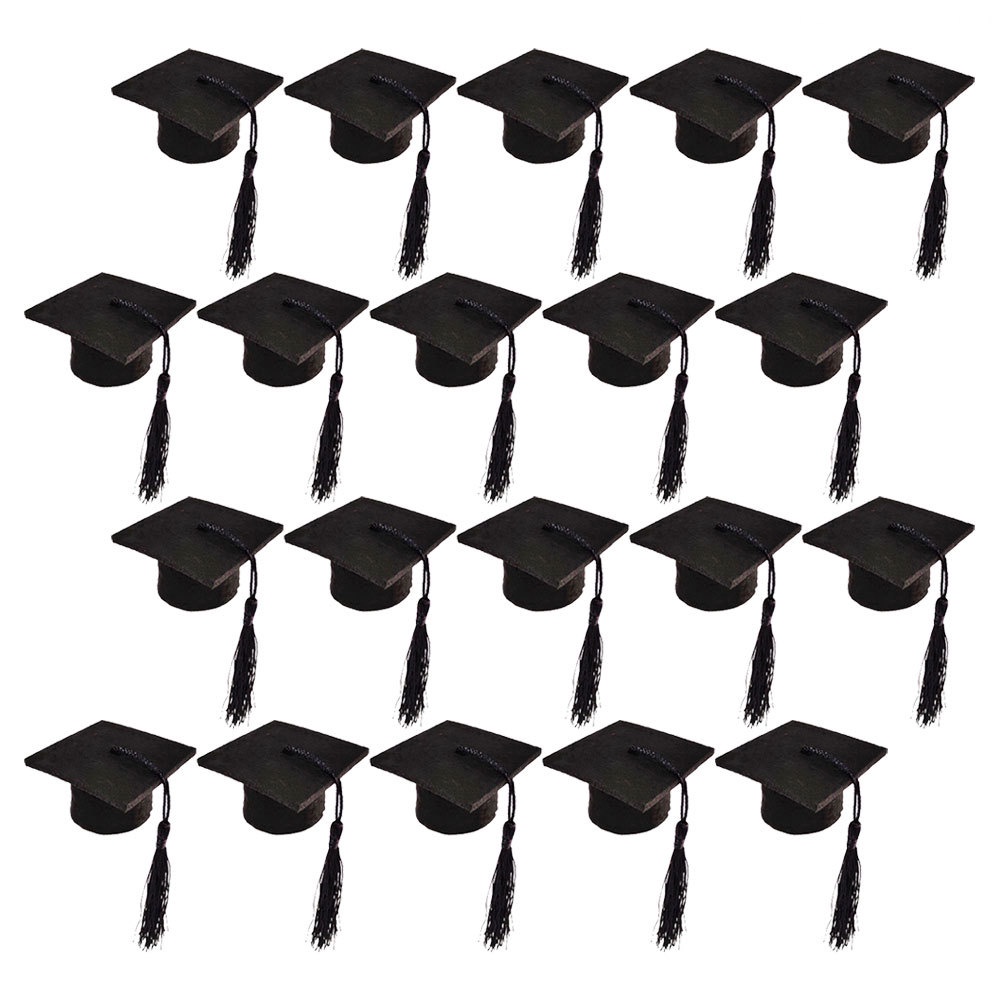 Set 20 Mô Hình Nón Tốt Nghiệp Xinh Xắn Dành Cho Búp Bê