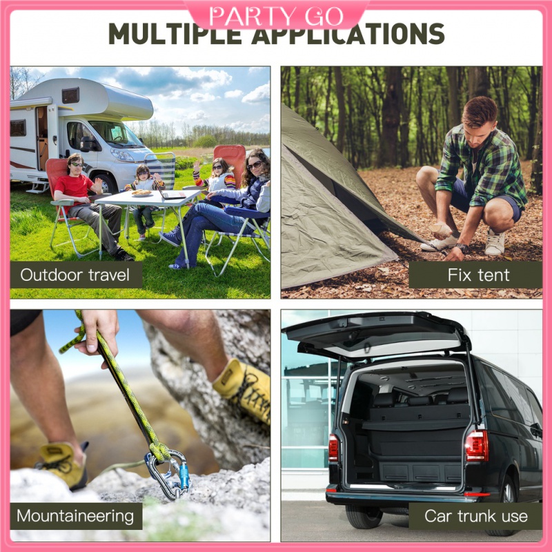 Set 4 Dây Bungee Buộc Hành Lý Đàn Hồi Tiện Dụng