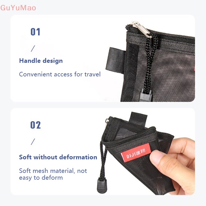 [cxGUYU] Túi Lưới Mini Đựng Tiền Xu / Thẻ Tín Dụng / Tai Nghe