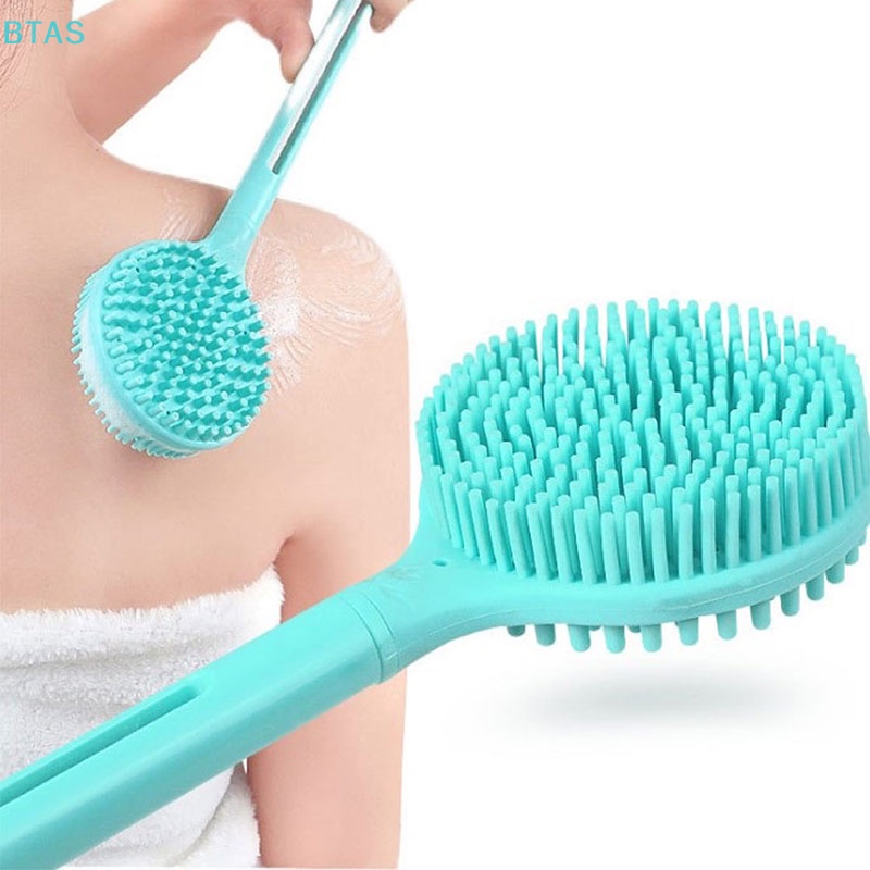 Bàn Chải Silicon Cán Dài Chà Lưng Khi Tắm