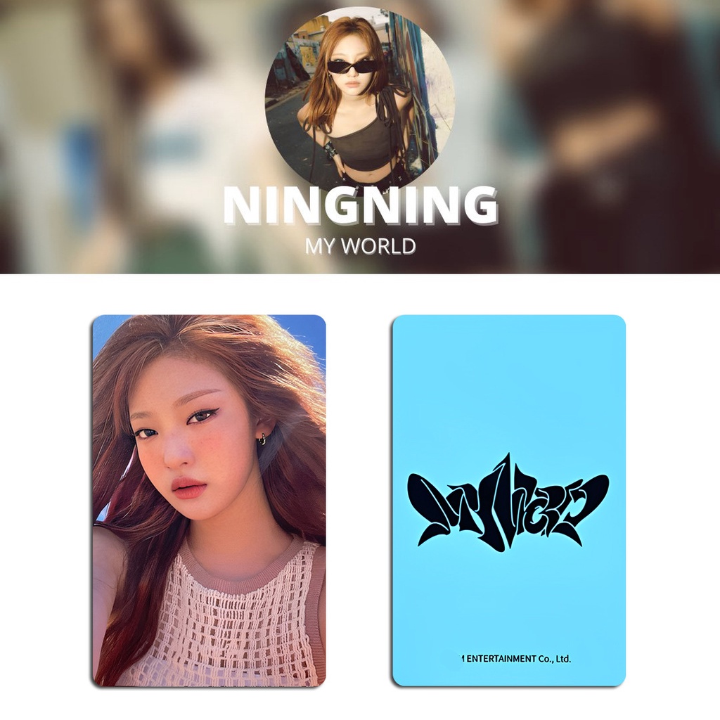 Album Ảnh Thẻ Bài Aespa New Album MY World EL Phiên Bản Đặc Biệt Everline POB Sưu Tầm