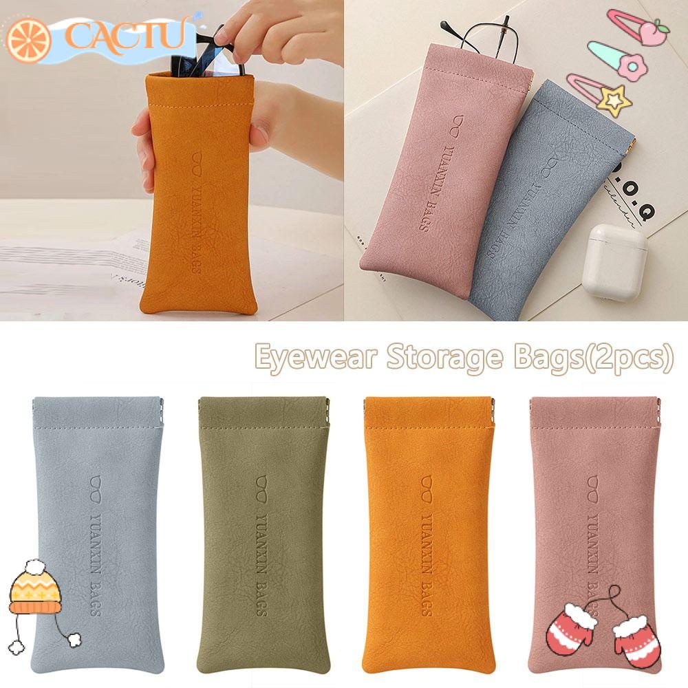 CACTU Túi Da Đựng Mắt Kính Thời Trang