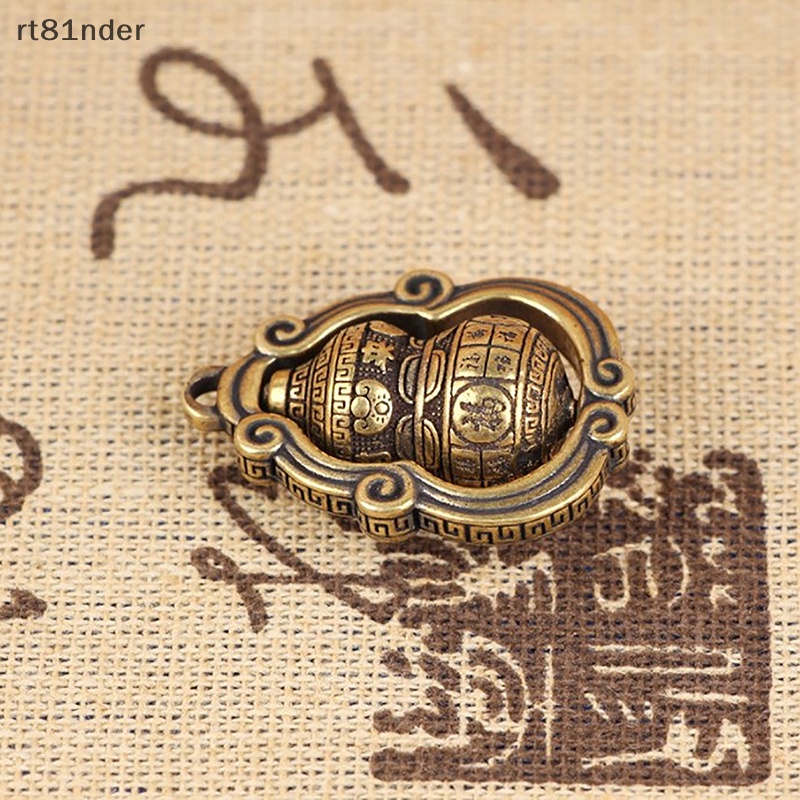 Rt Đồ trang trí Chuông Bầu Cổ Bằng Đồng Thau Trơn Thu Nhỏ Để Bàn Trang Trí Nội Thất