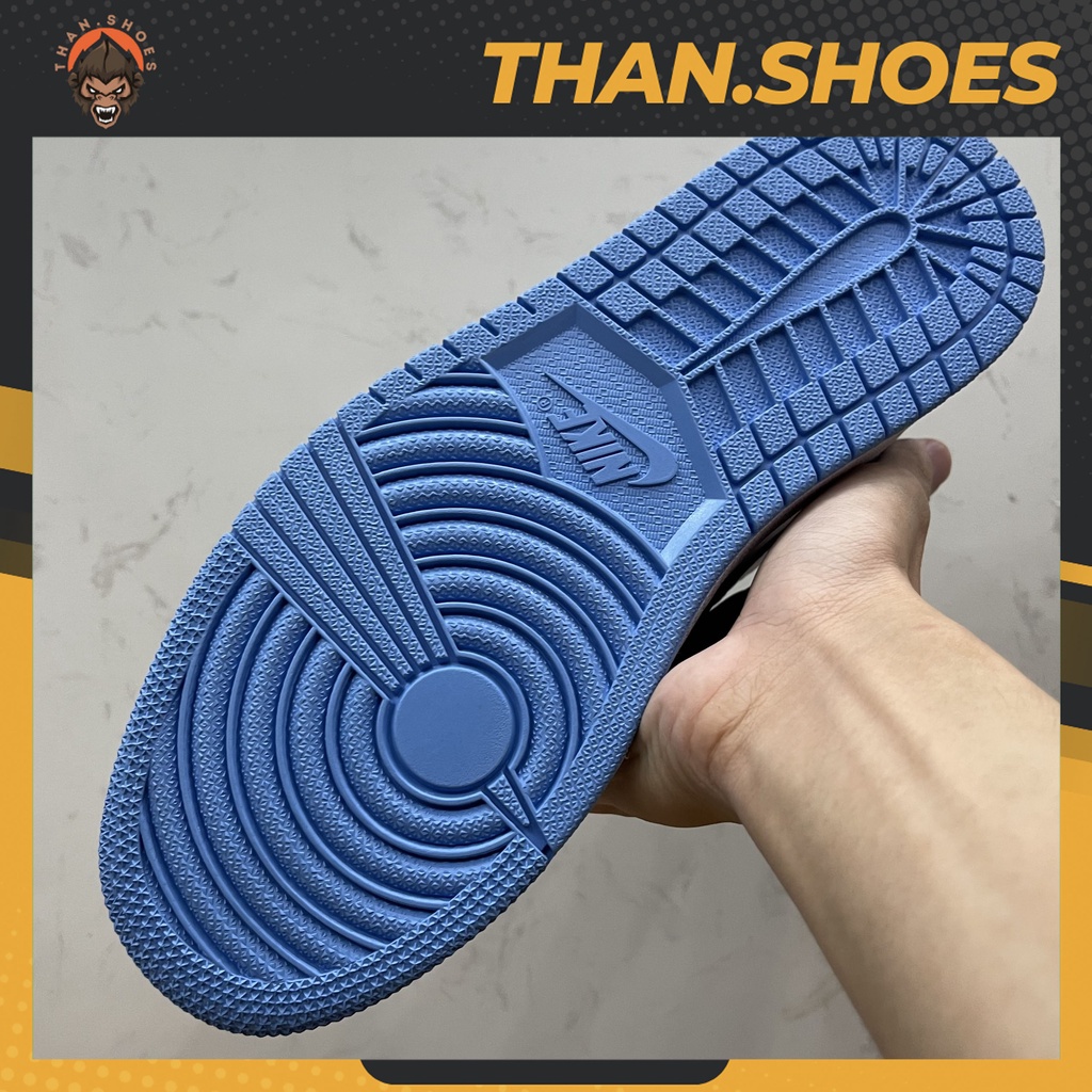 Giày JD1 Low UNC, JD1 Thấp Xanh Biển - Than.Shoes