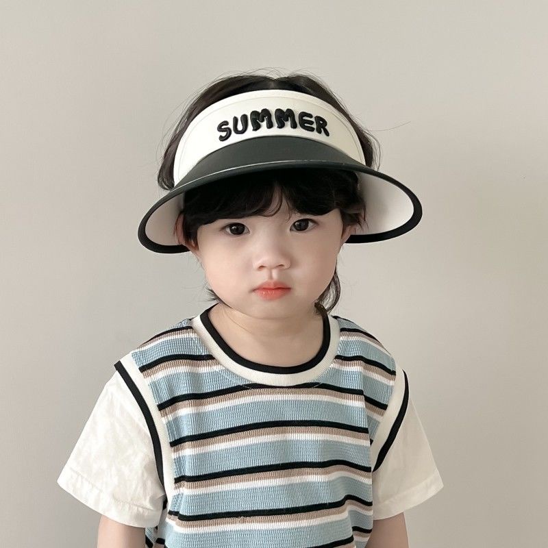 Mũ Chống Nắng Mùa Hè Vành Rộng Chống Tia Cực Tím Phong Cách Hàn Quốc Dễ Phối Đồ Cho Bé Trai Và Bé Gái